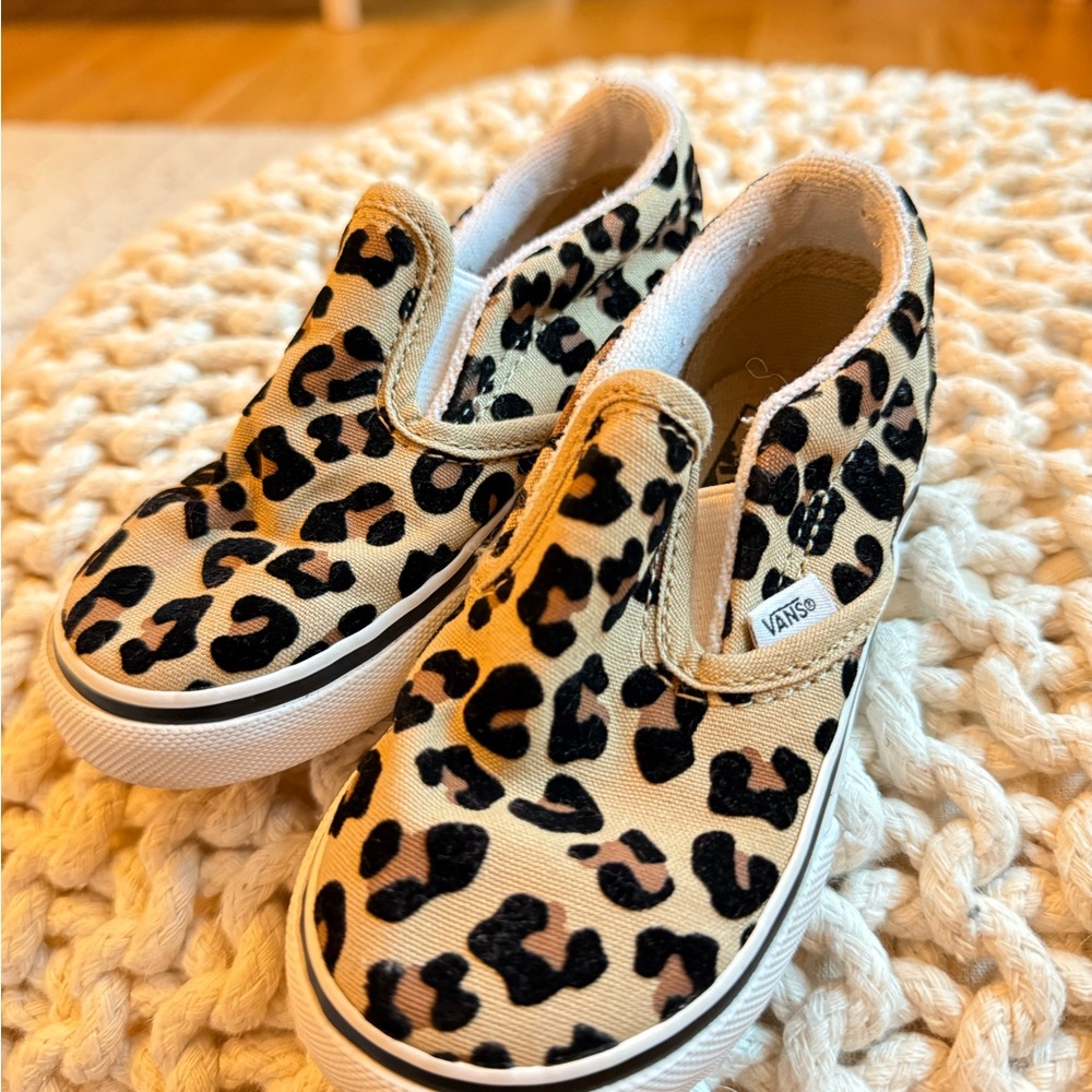 Vans Kids Leopard Print Sneakers